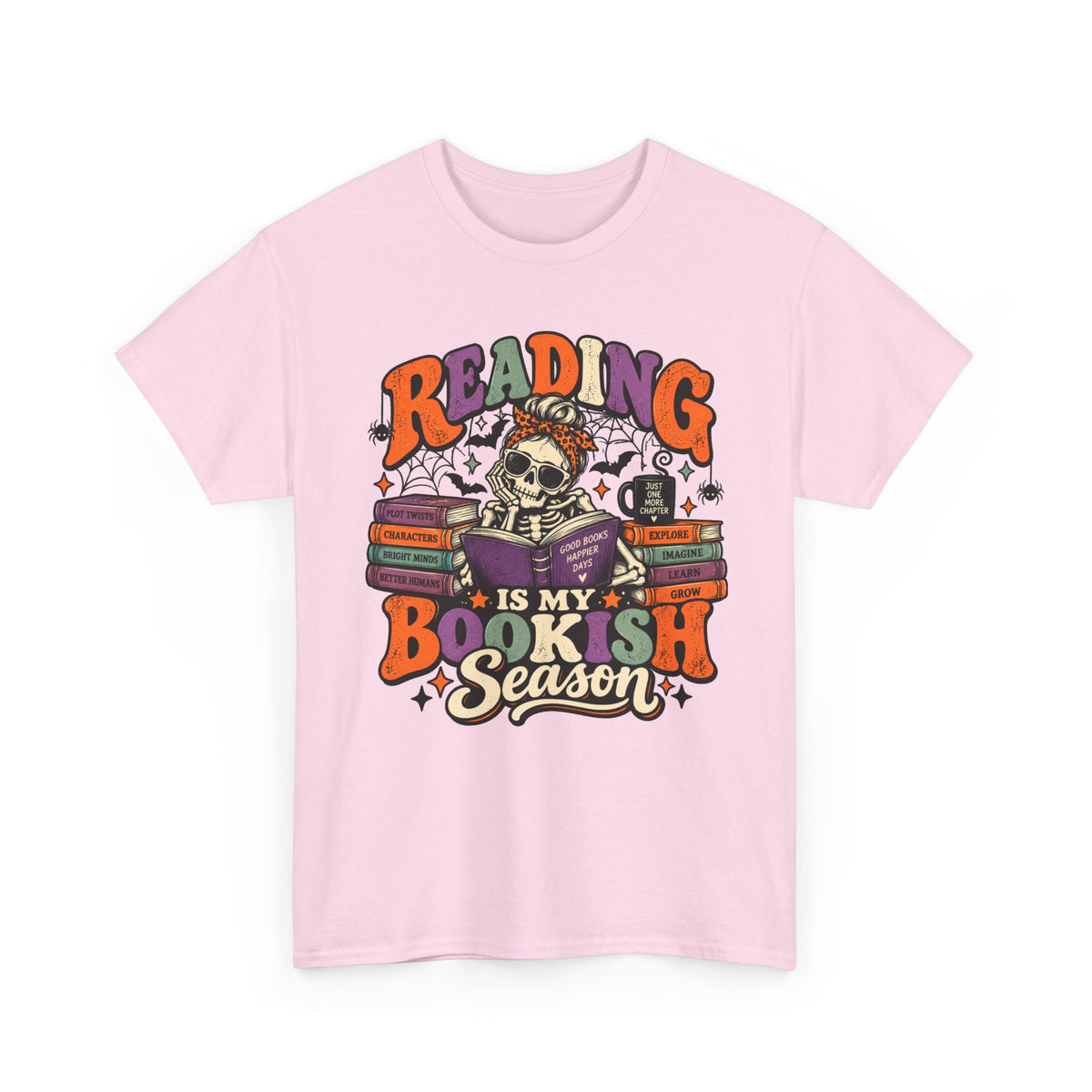 Reading Is My Bookish Season Spooky Retro T-Shirt