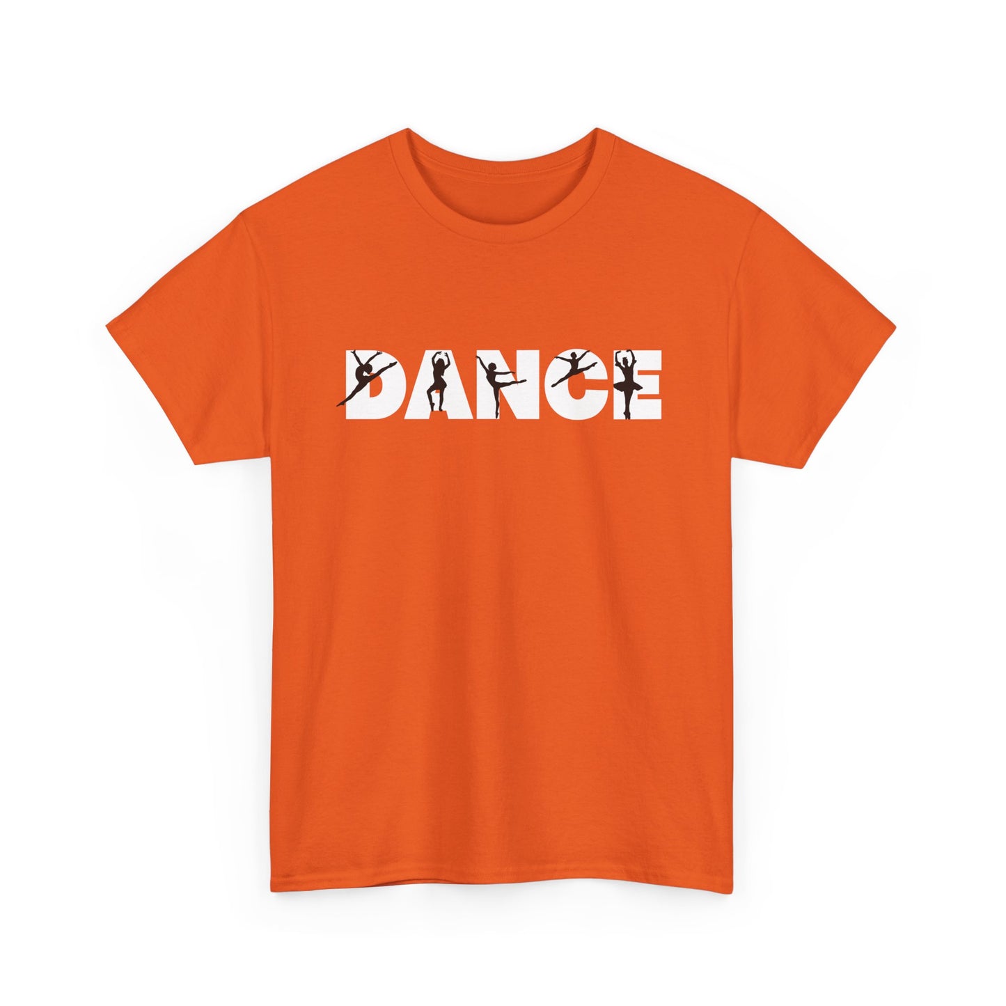 Dance T-Shirt — Bold Silhouette Dance Word Tee for Dancers & Dance Fans