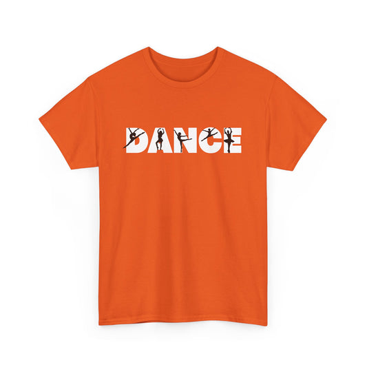 Dance T-Shirt — Bold Silhouette Dance Word Tee for Dancers & Dance Fans