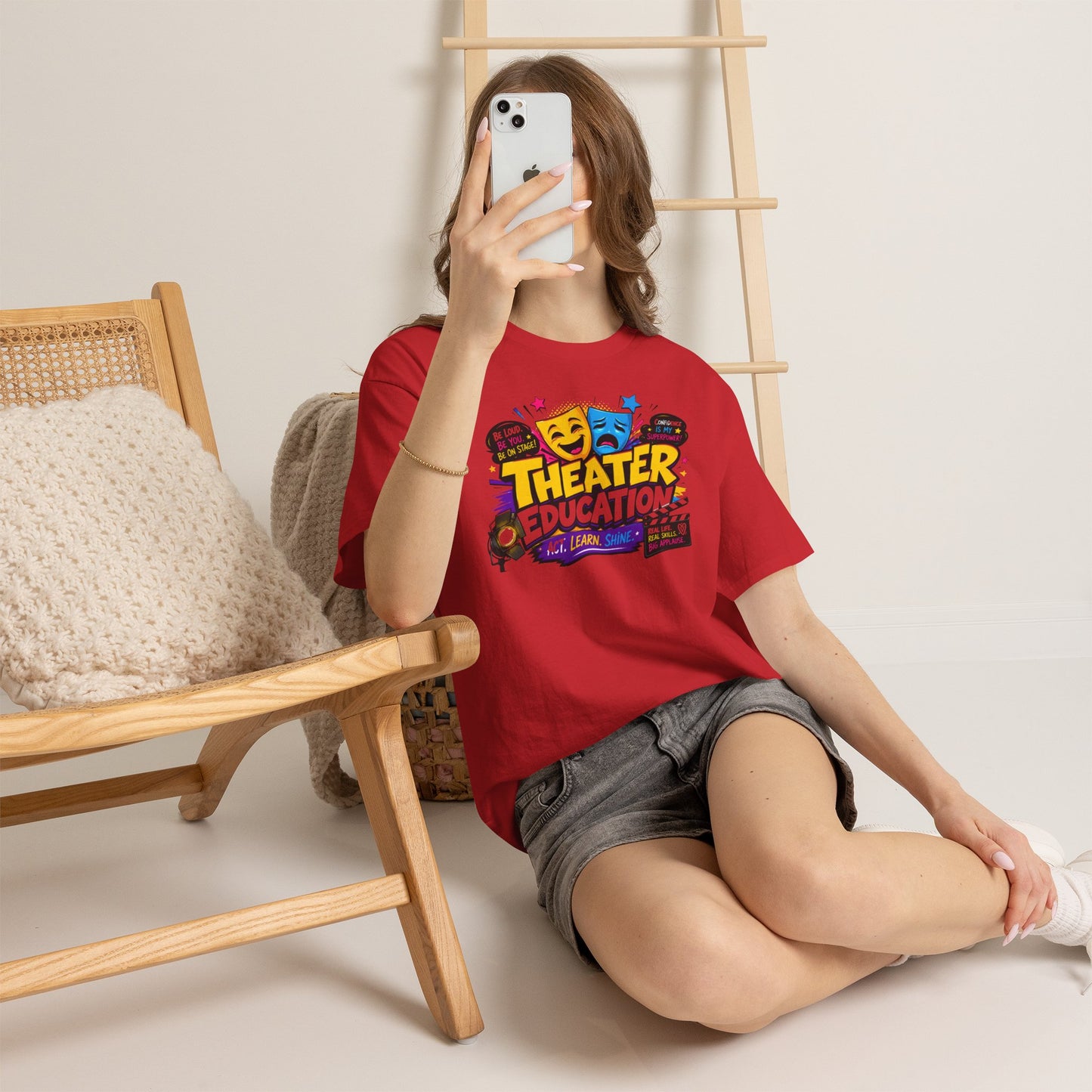 Theater Education T-Shirt – Act, Learn, Shine Drama Tee