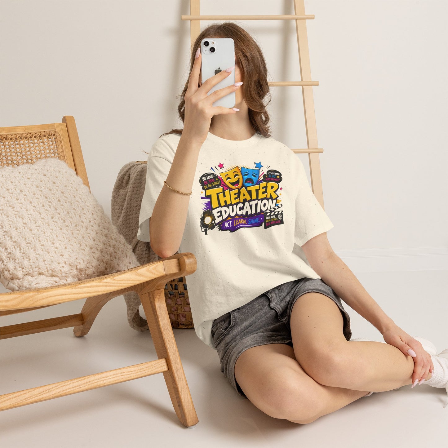 Theater Education T-Shirt – Act, Learn, Shine Drama Tee