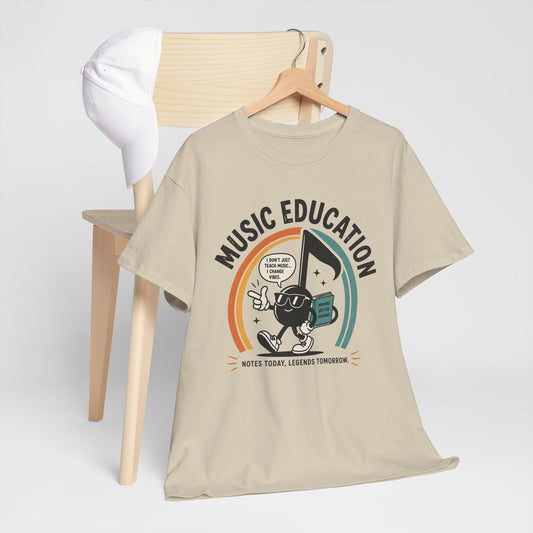 'Notes Today, Legends Tomorrow' Retro Music Teacher Tee