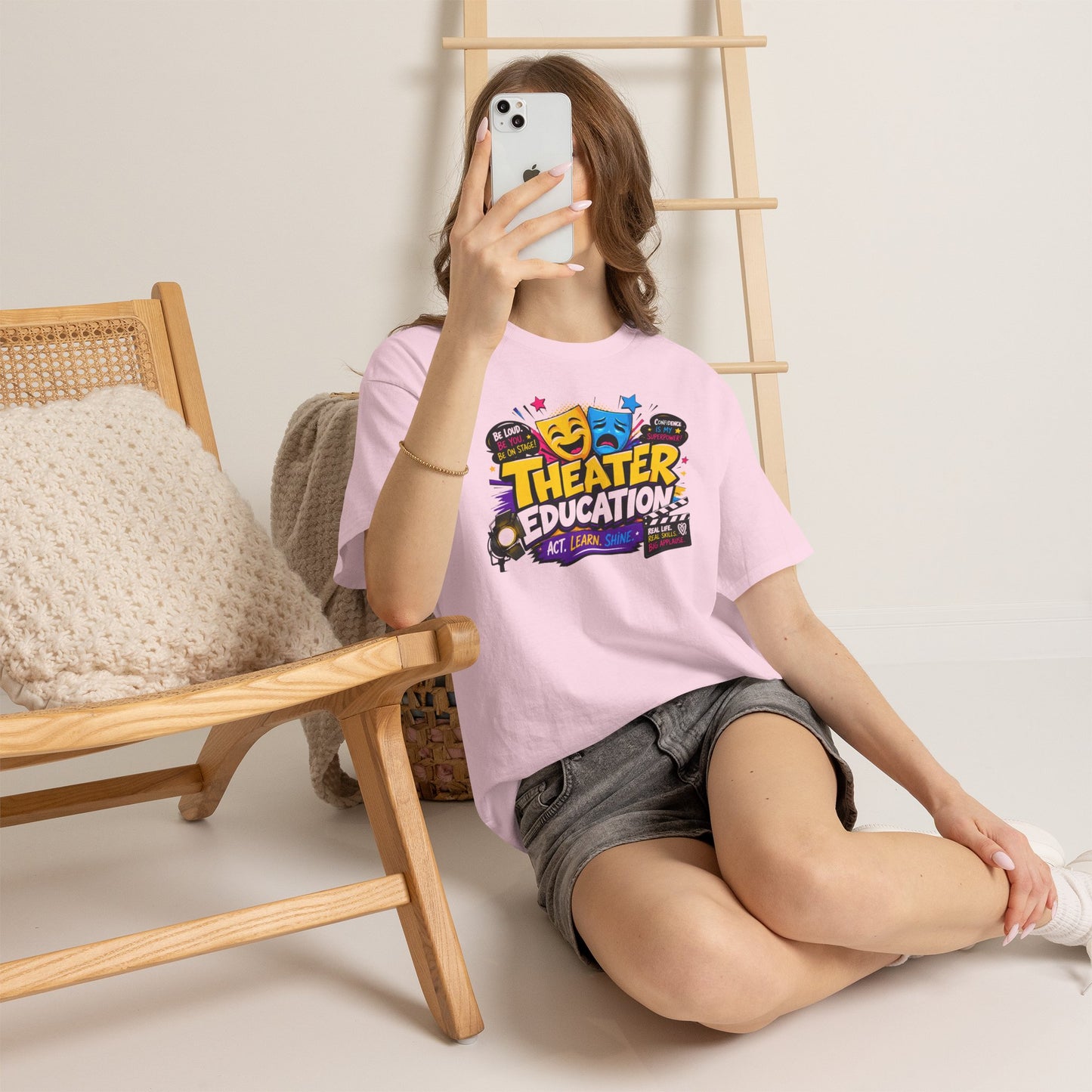 Theater Education T-Shirt – Act, Learn, Shine Drama Tee