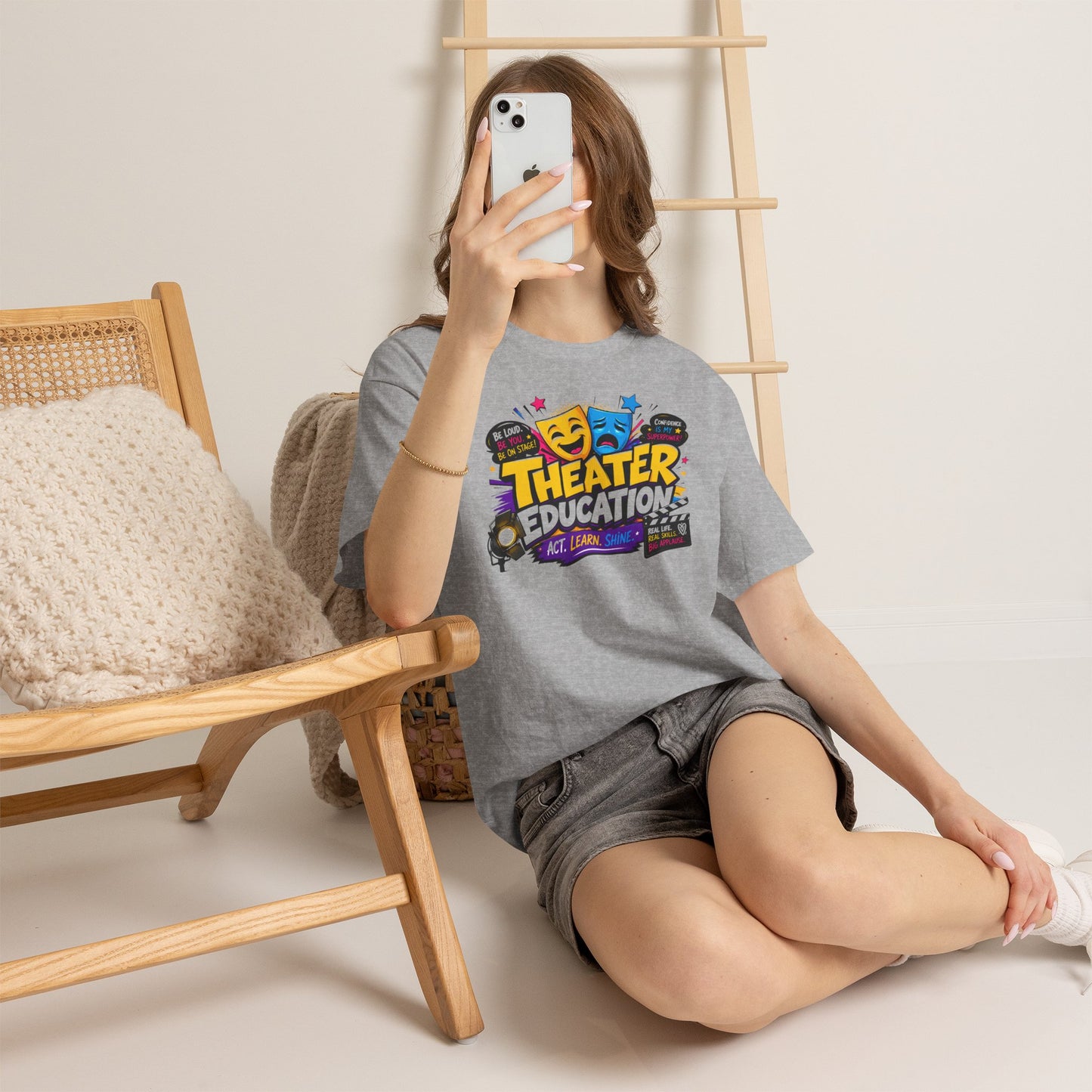 Theater Education T-Shirt – Act, Learn, Shine Drama Tee