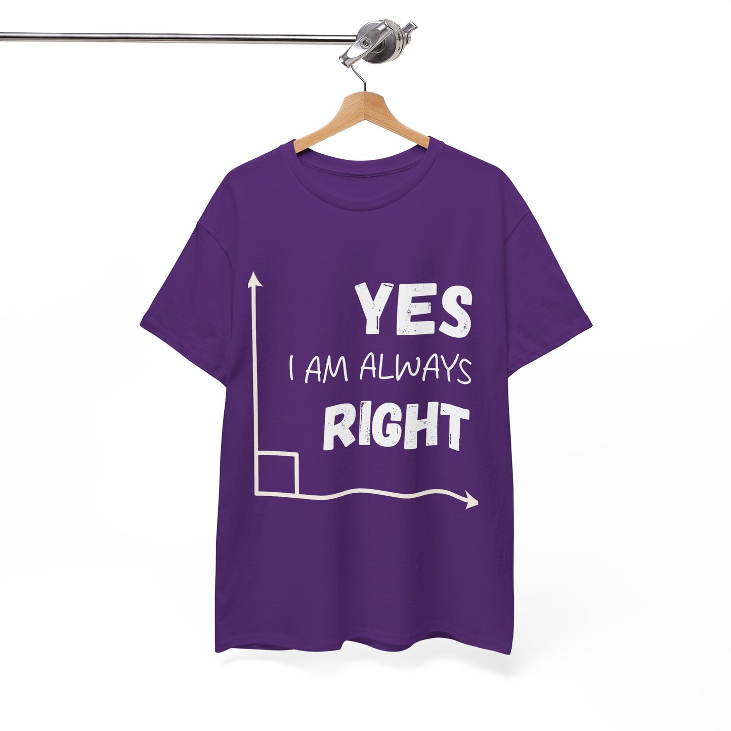 Yes I Am Always Right - Funny Math T Shirt