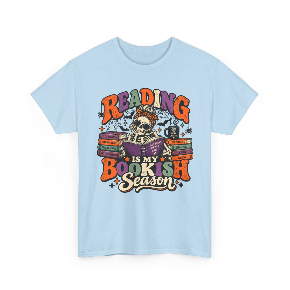 Reading Is My Bookish Season Spooky Retro T-Shirt