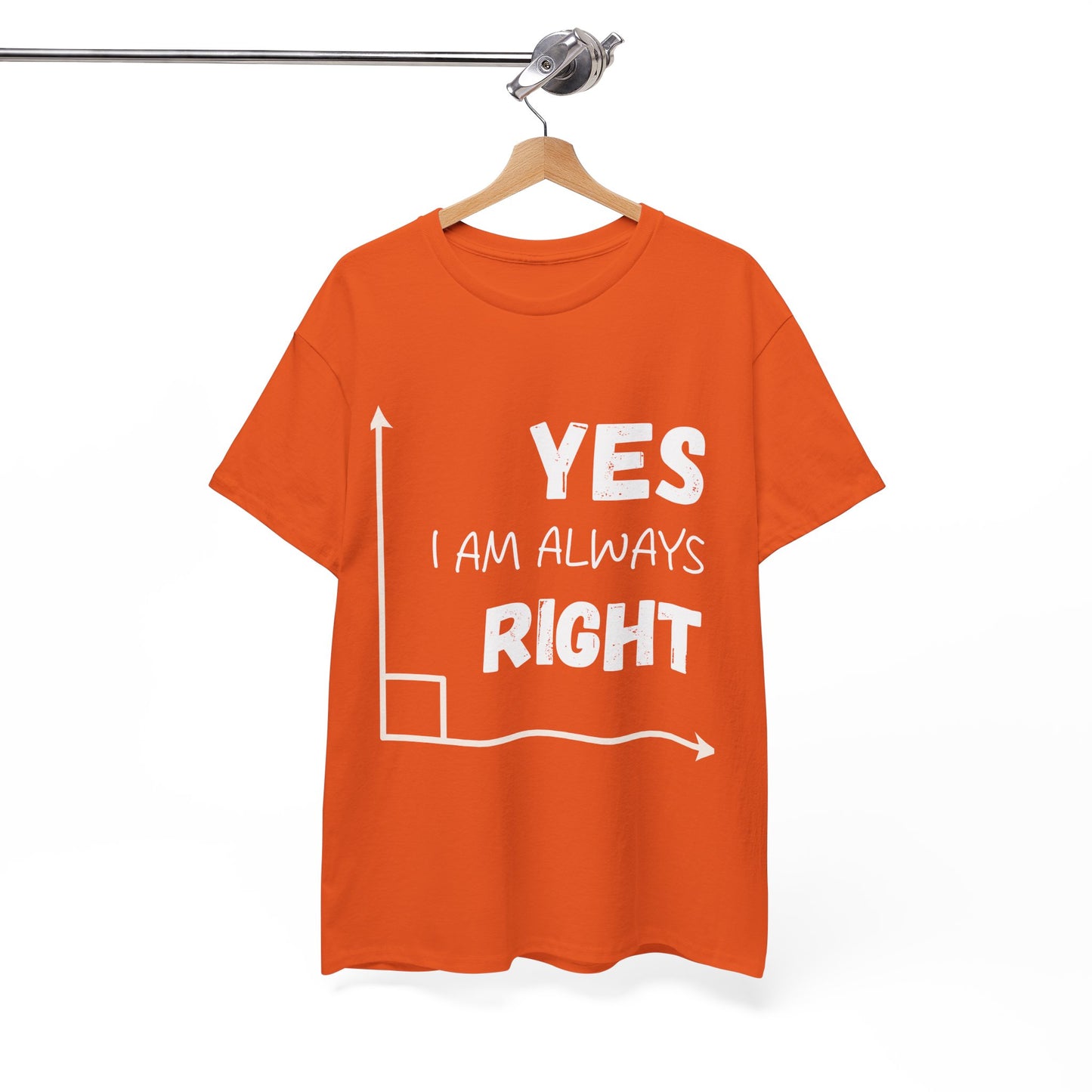 Yes I Am Always Right - Funny Math T Shirt