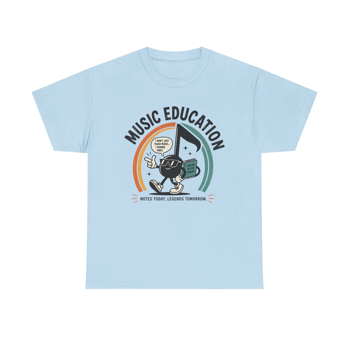 'Notes Today, Legends Tomorrow' Retro Music Teacher Tee