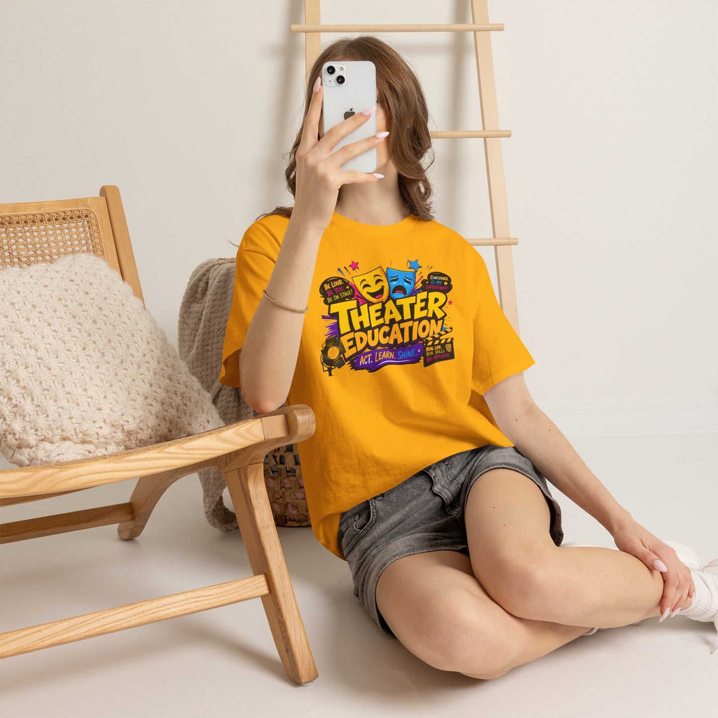 Theater Education T-Shirt – Act, Learn, Shine Drama Tee