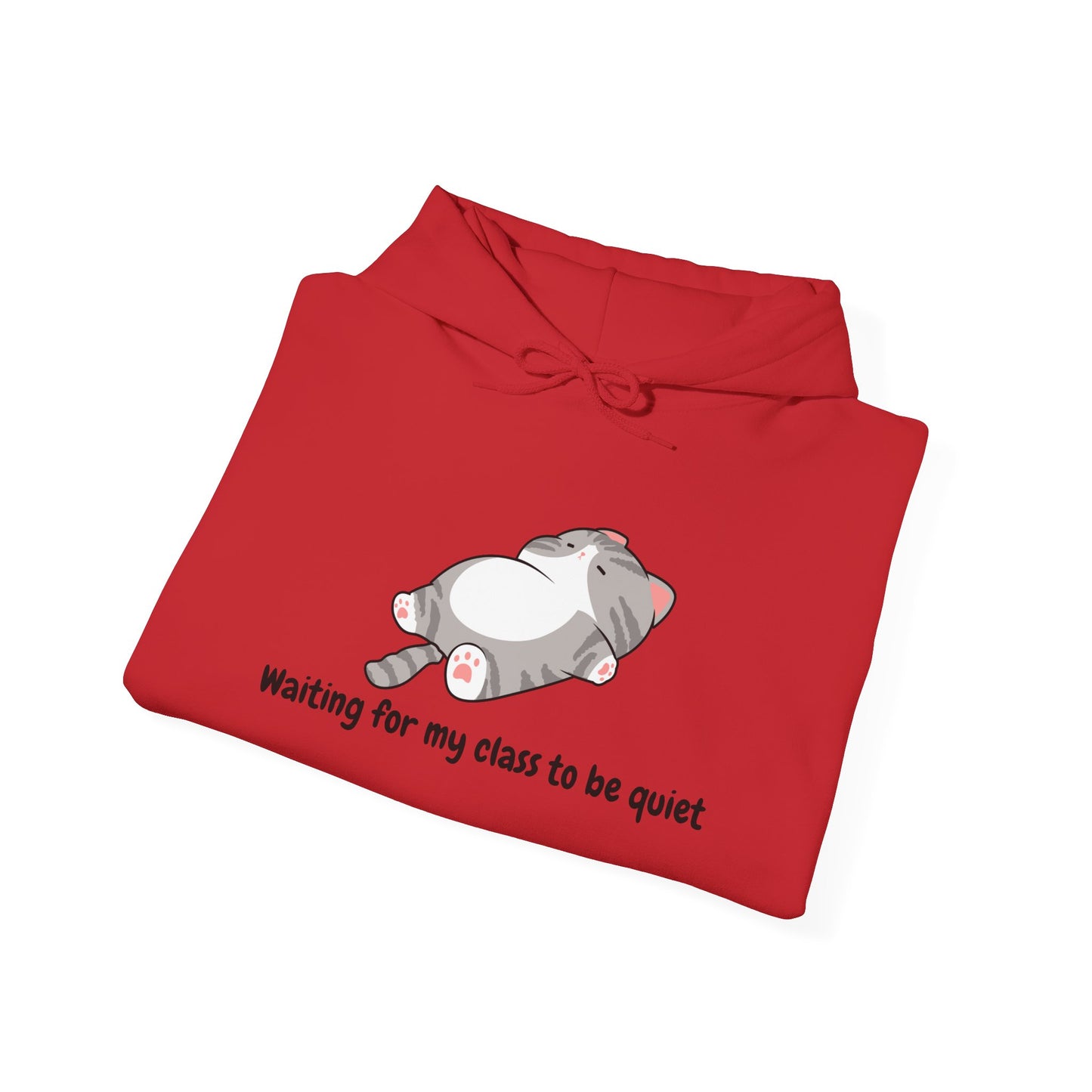 Waiting for my class comfy sweater – "Waiting for my class to be quiet" Cozy TeacherSweatshirt