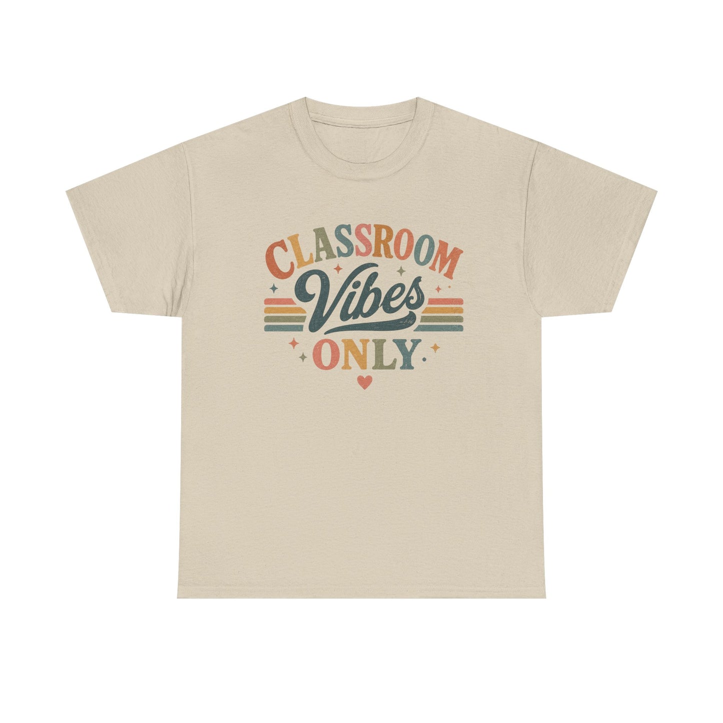 Classroom Vibes Only T-Shirt — Retro Teacher Tee for Educators & School Staff
