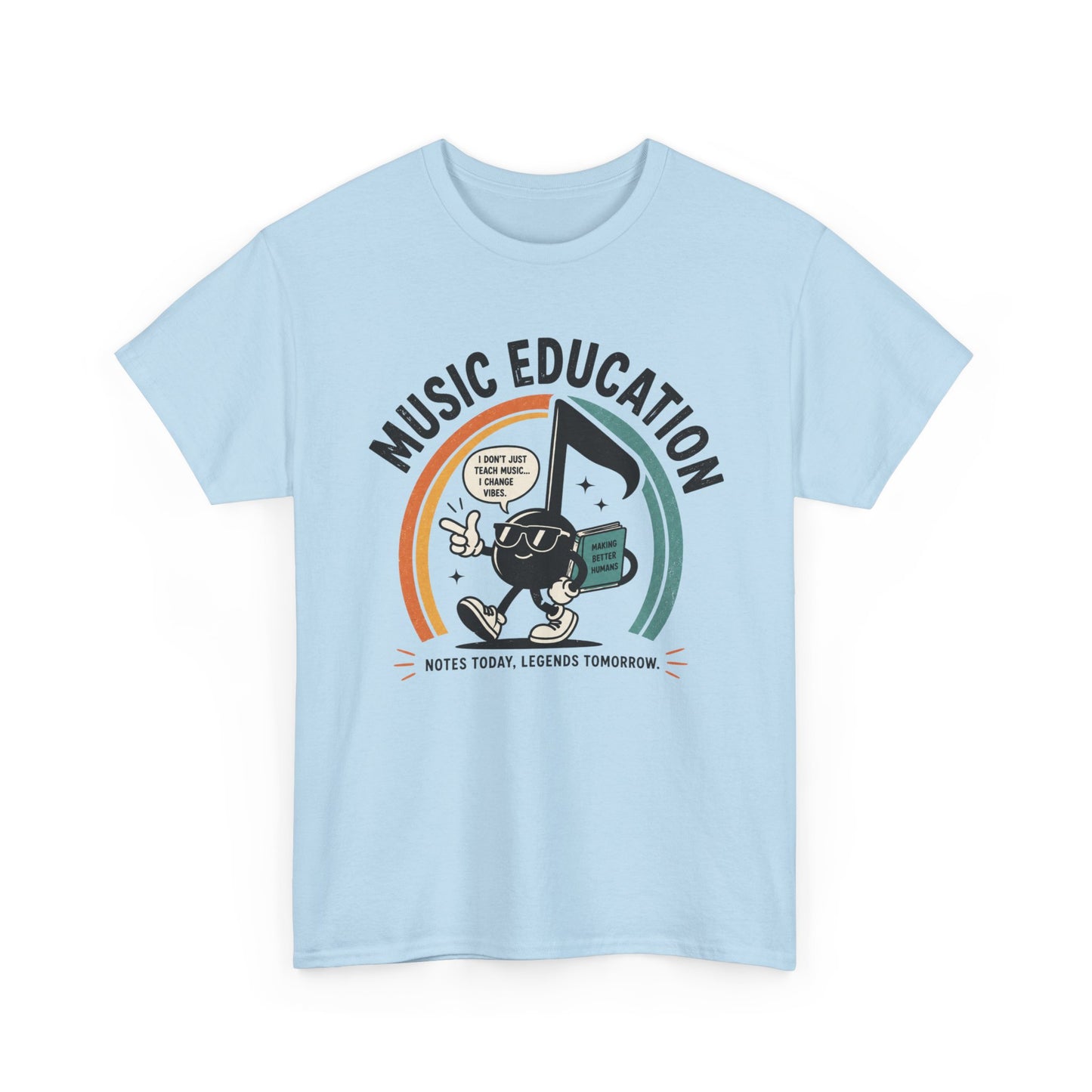 'Notes Today, Legends Tomorrow' Retro Music Teacher Tee