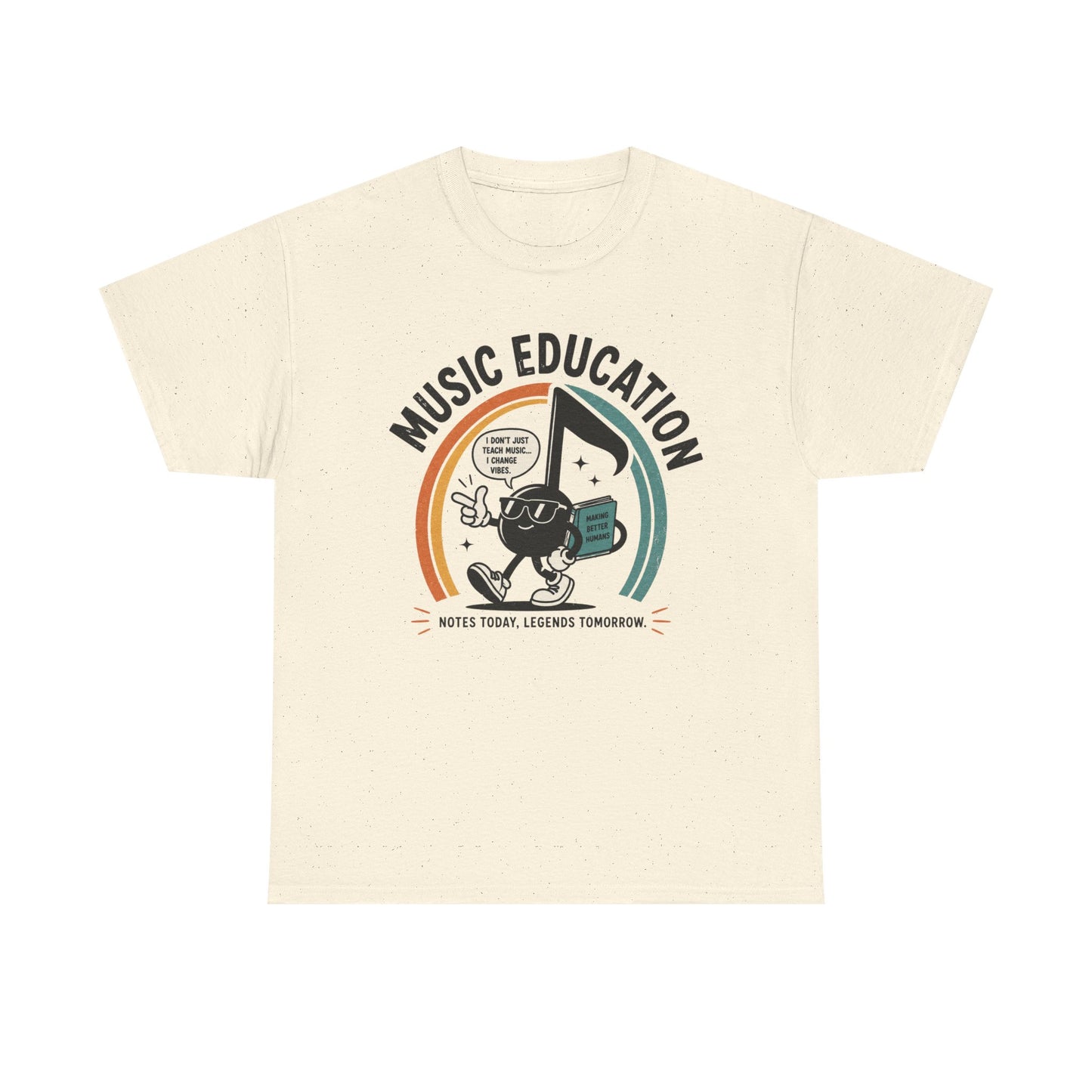 'Notes Today, Legends Tomorrow' Retro Music Teacher Tee