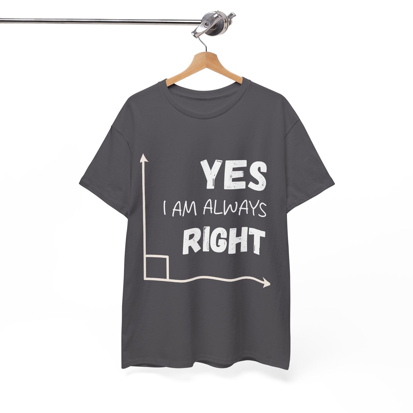 Yes I Am Always Right - Funny Math T Shirt