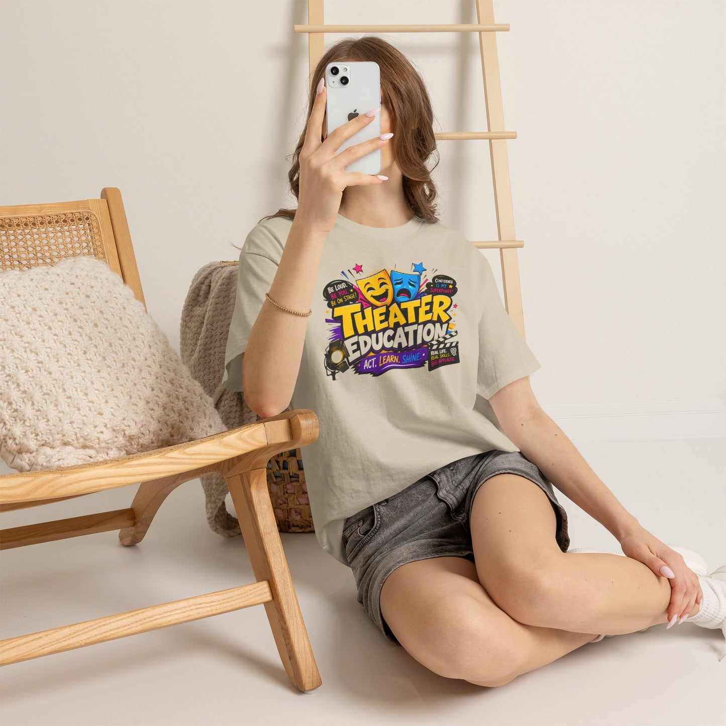 Theater Education T-Shirt – Act, Learn, Shine Drama Tee