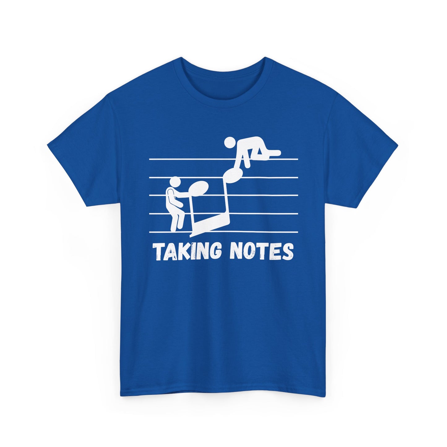 Taking Notes T-Shirt — Funny Music Staff Graphic Tee for Musicians & Music Teachers
