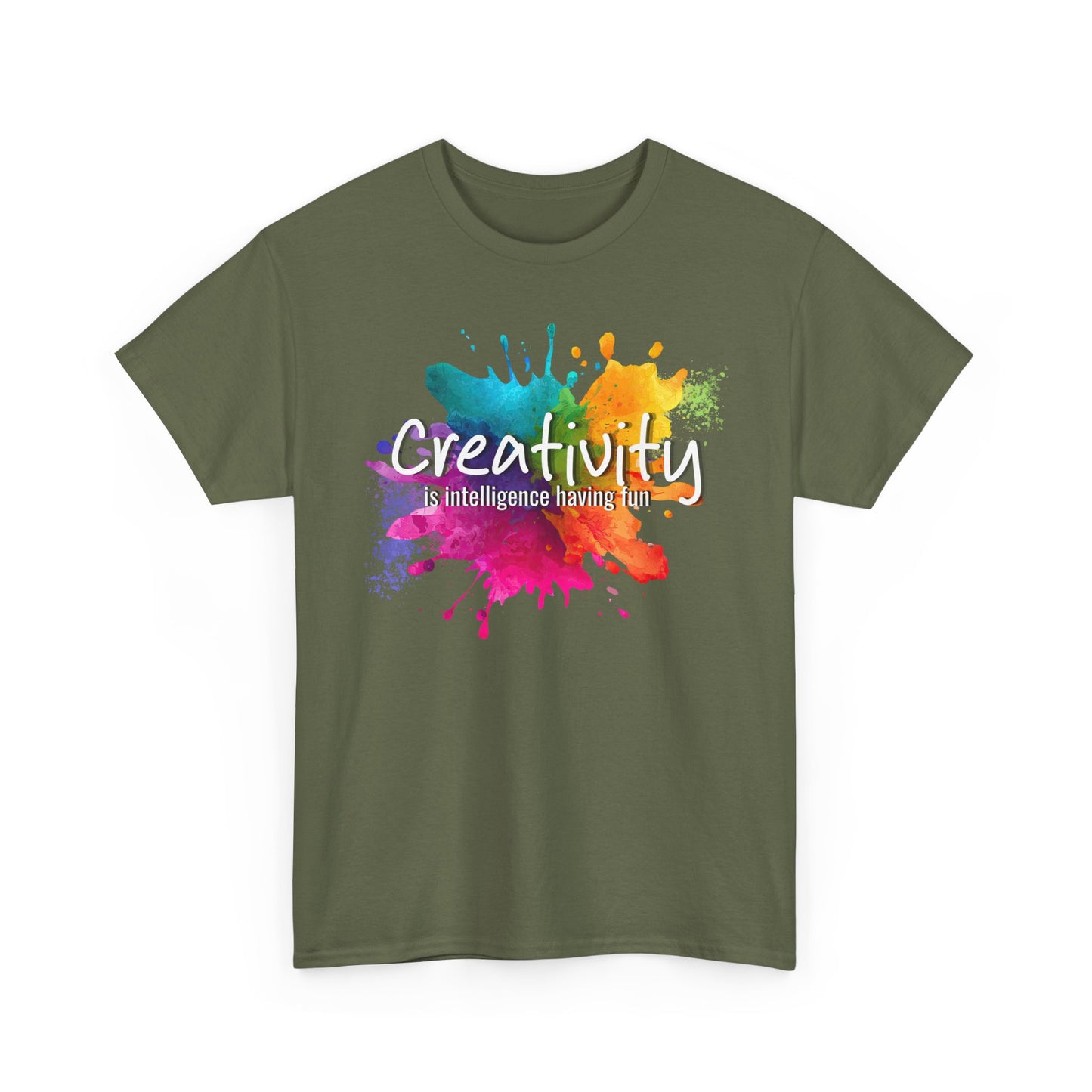 "Creativity Intelligence Training" Colorful Paint Splotch Tee