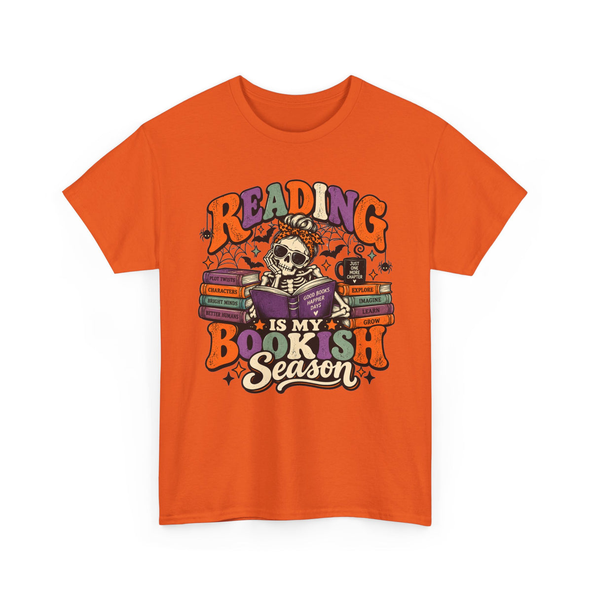 Reading Is My Bookish Season Spooky Retro T-Shirt