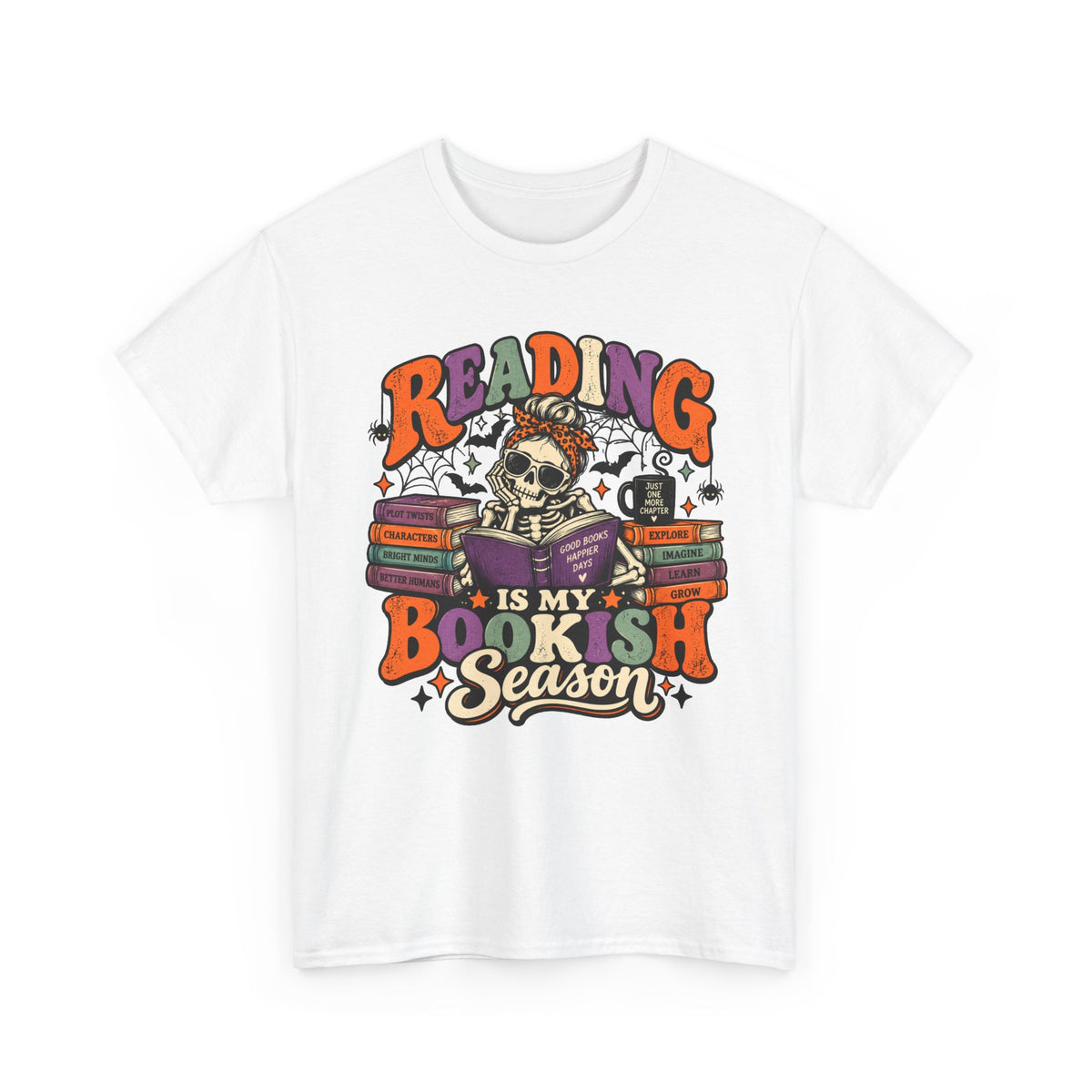 Reading Is My Bookish Season Spooky Retro T-Shirt