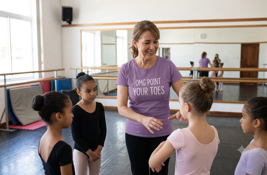 OMG Point Your Toes T-Shirt — Funny Dance Tee for Dancers & Ballet Lovers