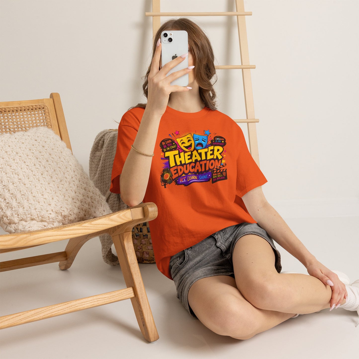 Theater Education T-Shirt – Act, Learn, Shine Drama Tee