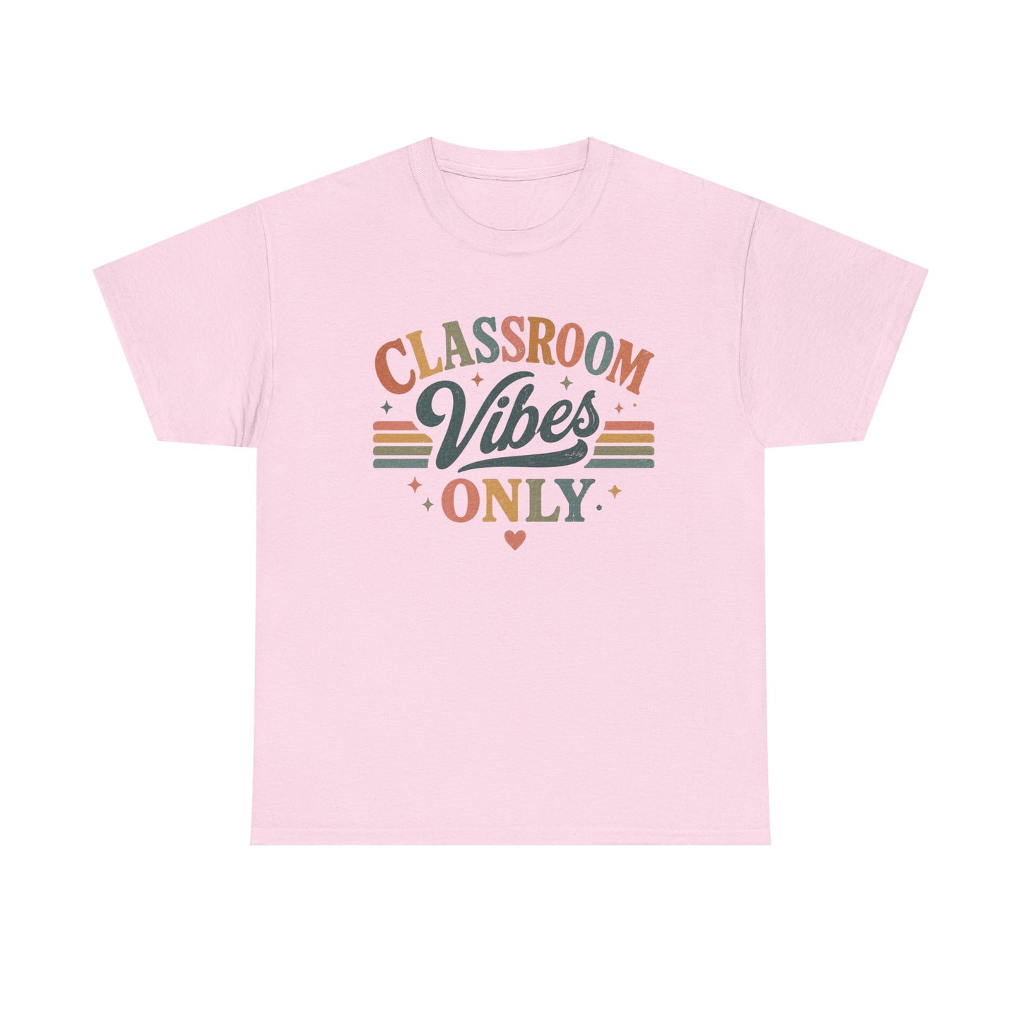 Classroom Vibes Only T-Shirt — Retro Teacher Tee for Educators & School Staff