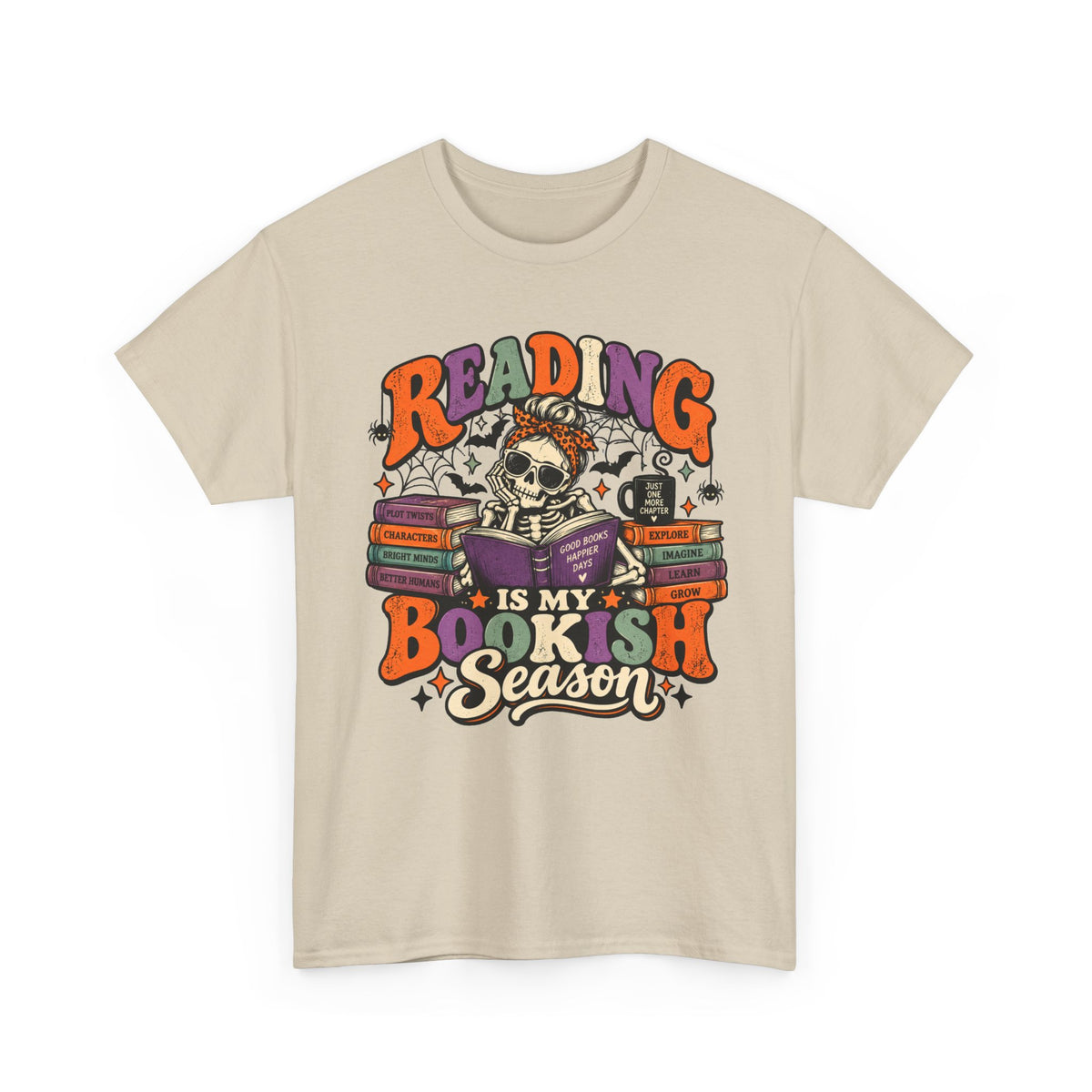 Reading Is My Bookish Season Spooky Retro T-Shirt