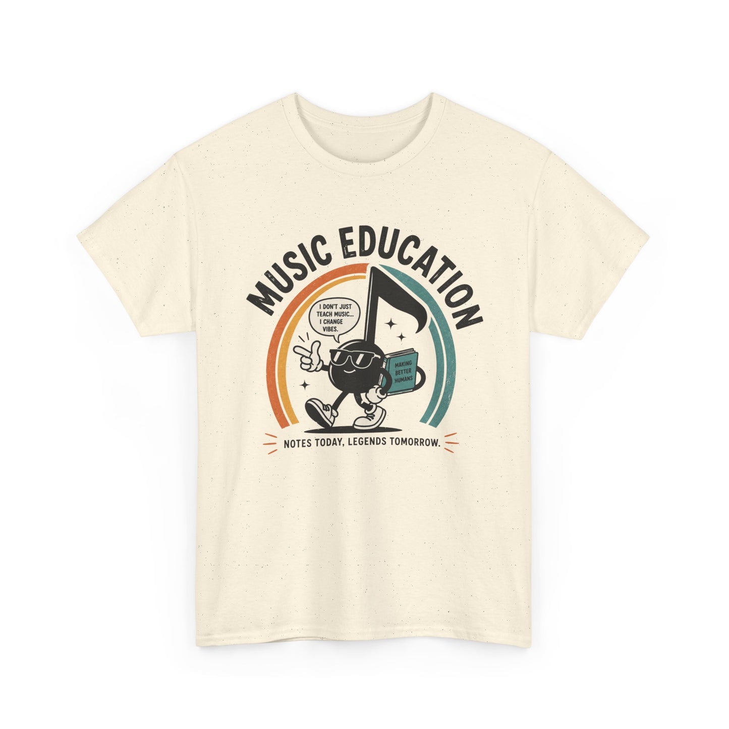 'Notes Today, Legends Tomorrow' Retro Music Teacher Tee