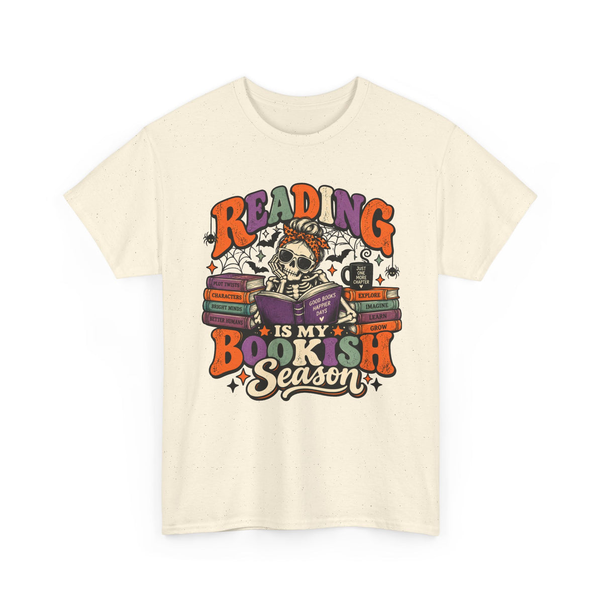 Reading Is My Bookish Season Spooky Retro T-Shirt
