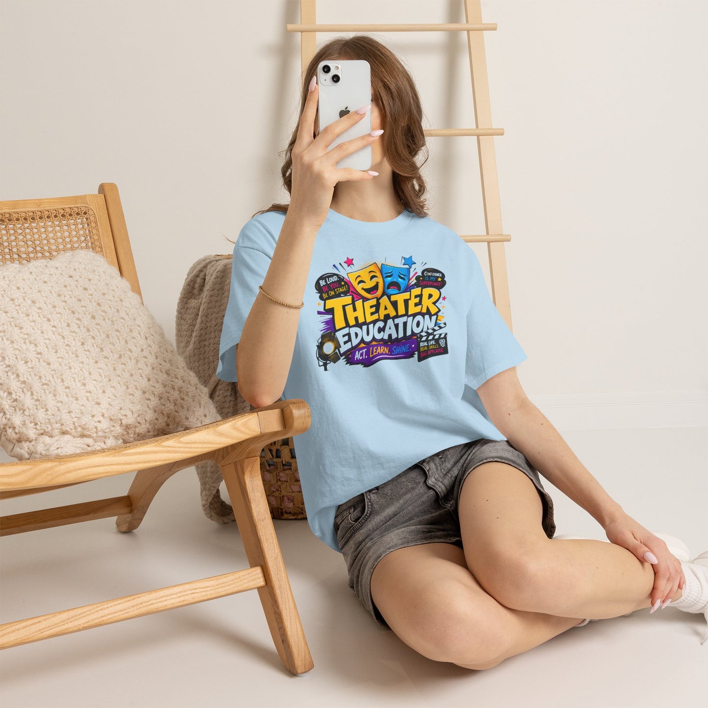 Theater Education T-Shirt – Act, Learn, Shine Drama Tee