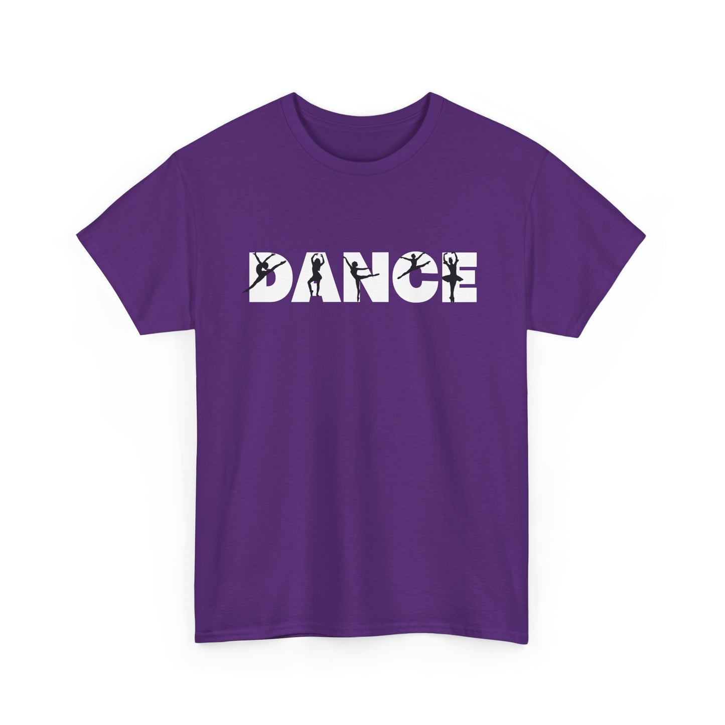 Dance T-Shirt — Bold Silhouette Dance Word Tee for Dancers & Dance Fans