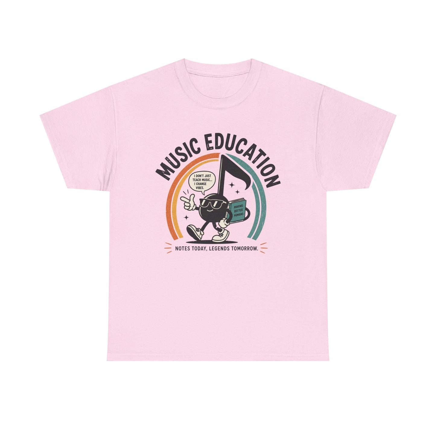 'Notes Today, Legends Tomorrow' Retro Music Teacher Tee
