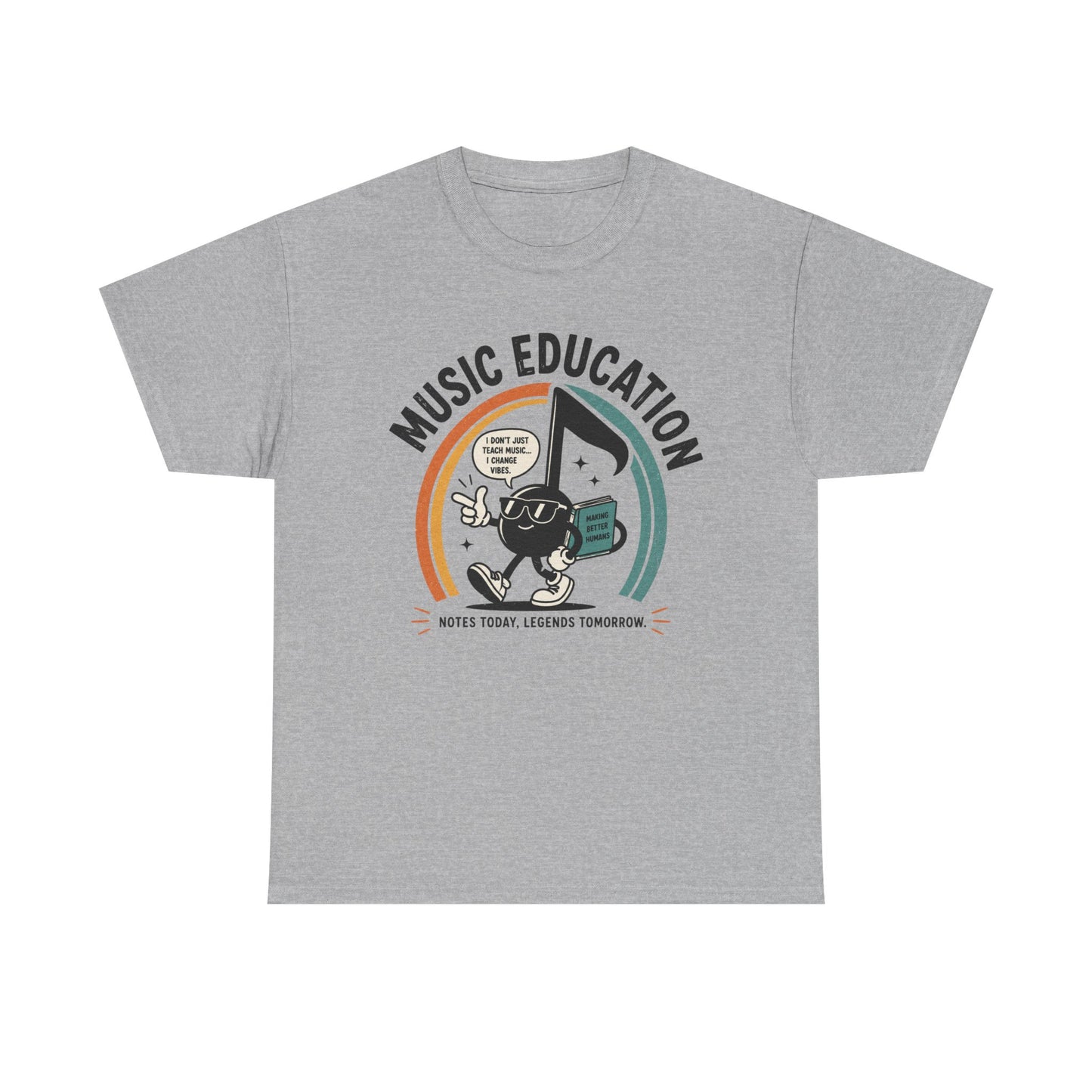 'Notes Today, Legends Tomorrow' Retro Music Teacher Tee