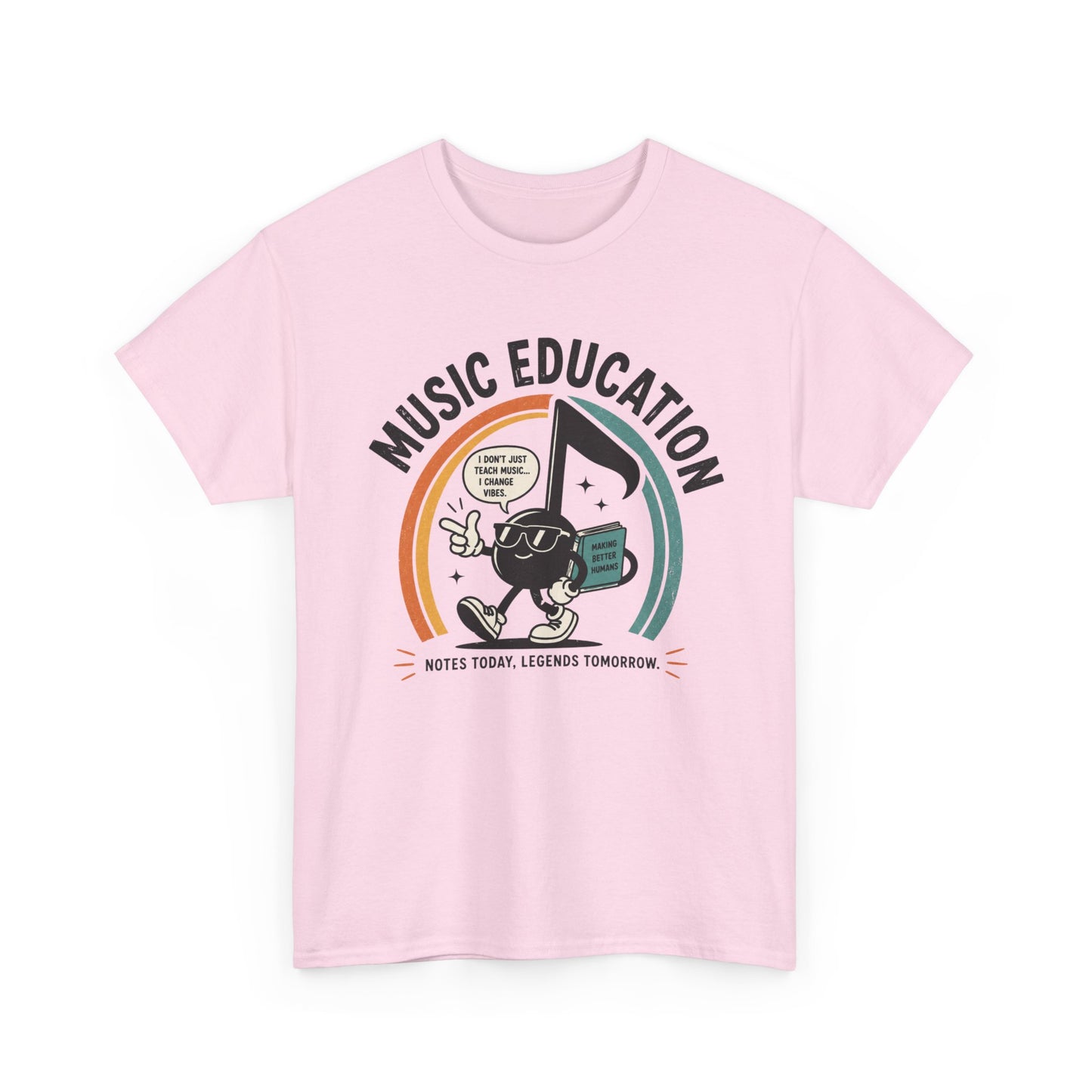 'Notes Today, Legends Tomorrow' Retro Music Teacher Tee