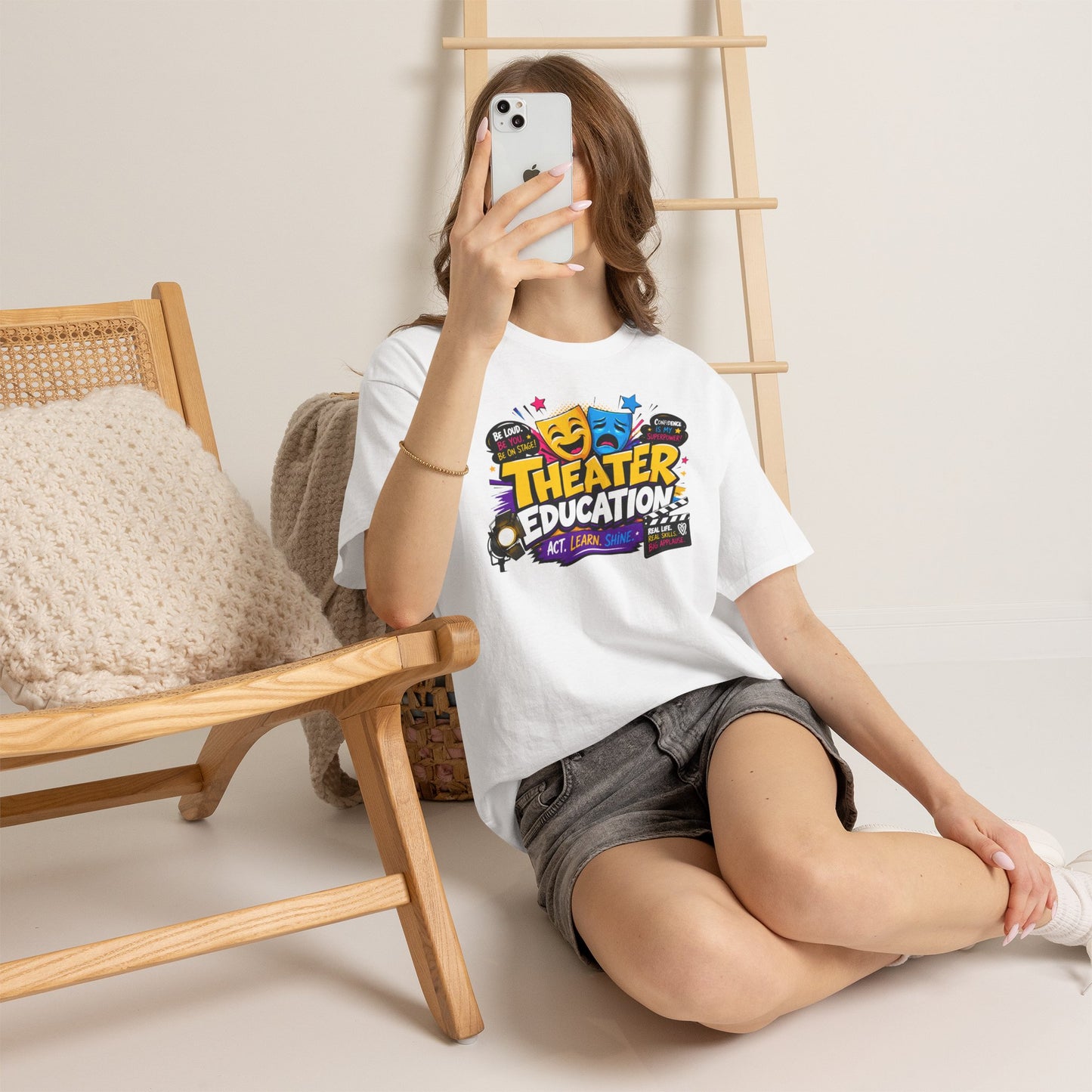 Theater Education T-Shirt – Act, Learn, Shine Drama Tee