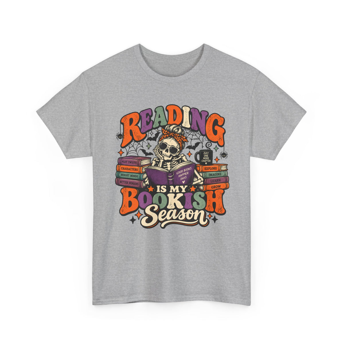 Reading Is My Bookish Season Spooky Retro T-Shirt