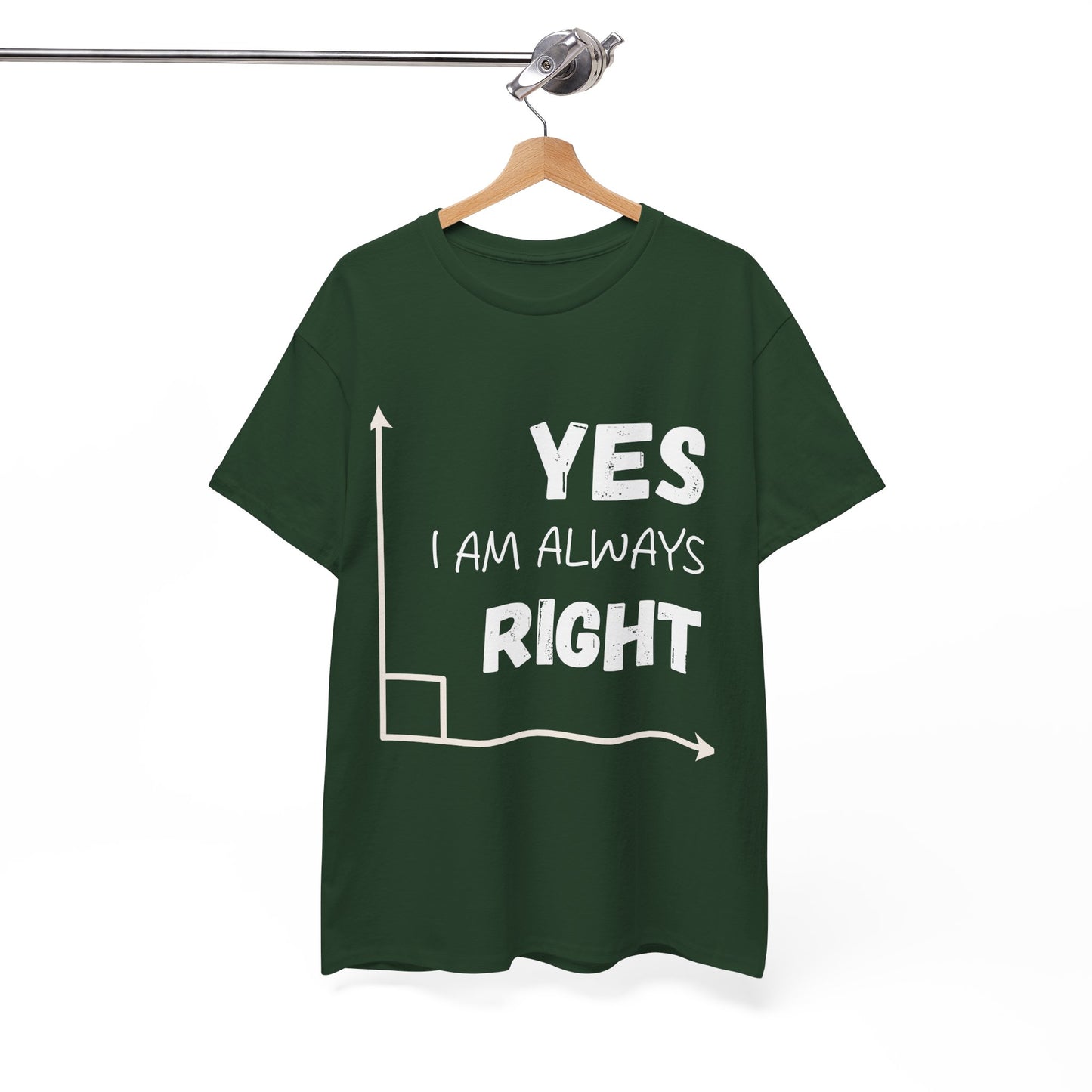Yes I Am Always Right - Funny Math T Shirt