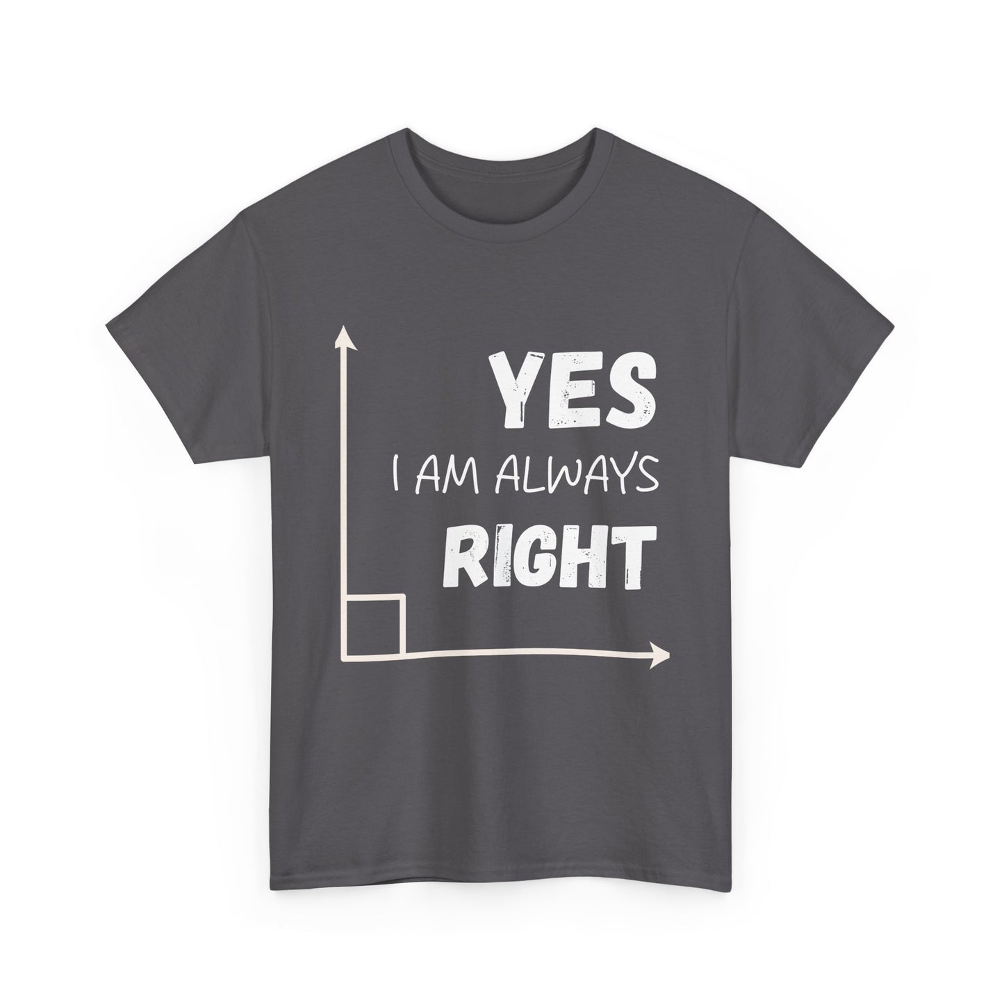Yes I Am Always Right - Funny Math T Shirt