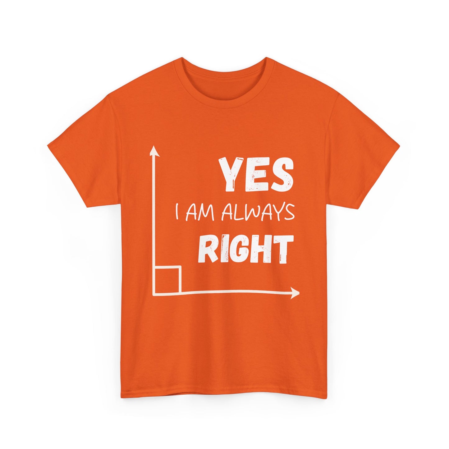 Yes I Am Always Right - Funny Math T Shirt