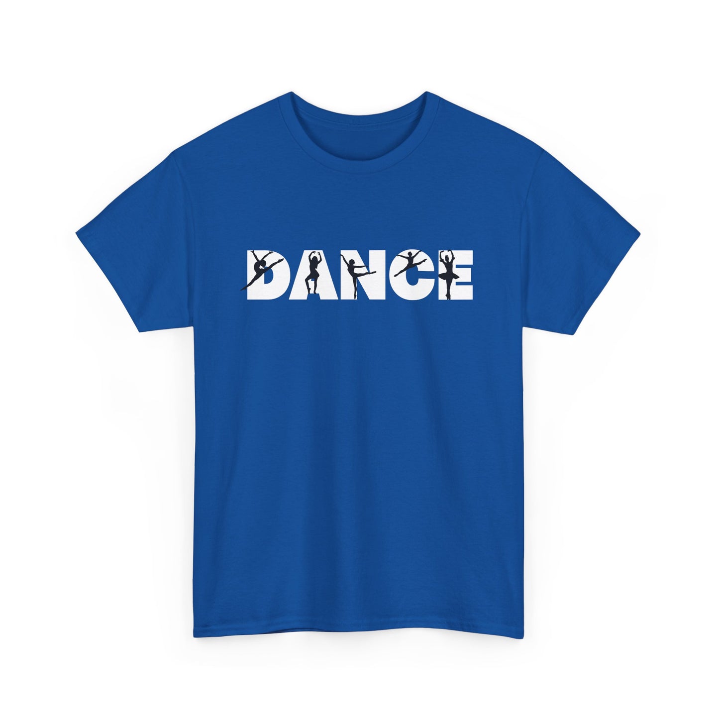 Dance T-Shirt — Bold Silhouette Dance Word Tee for Dancers & Dance Fans