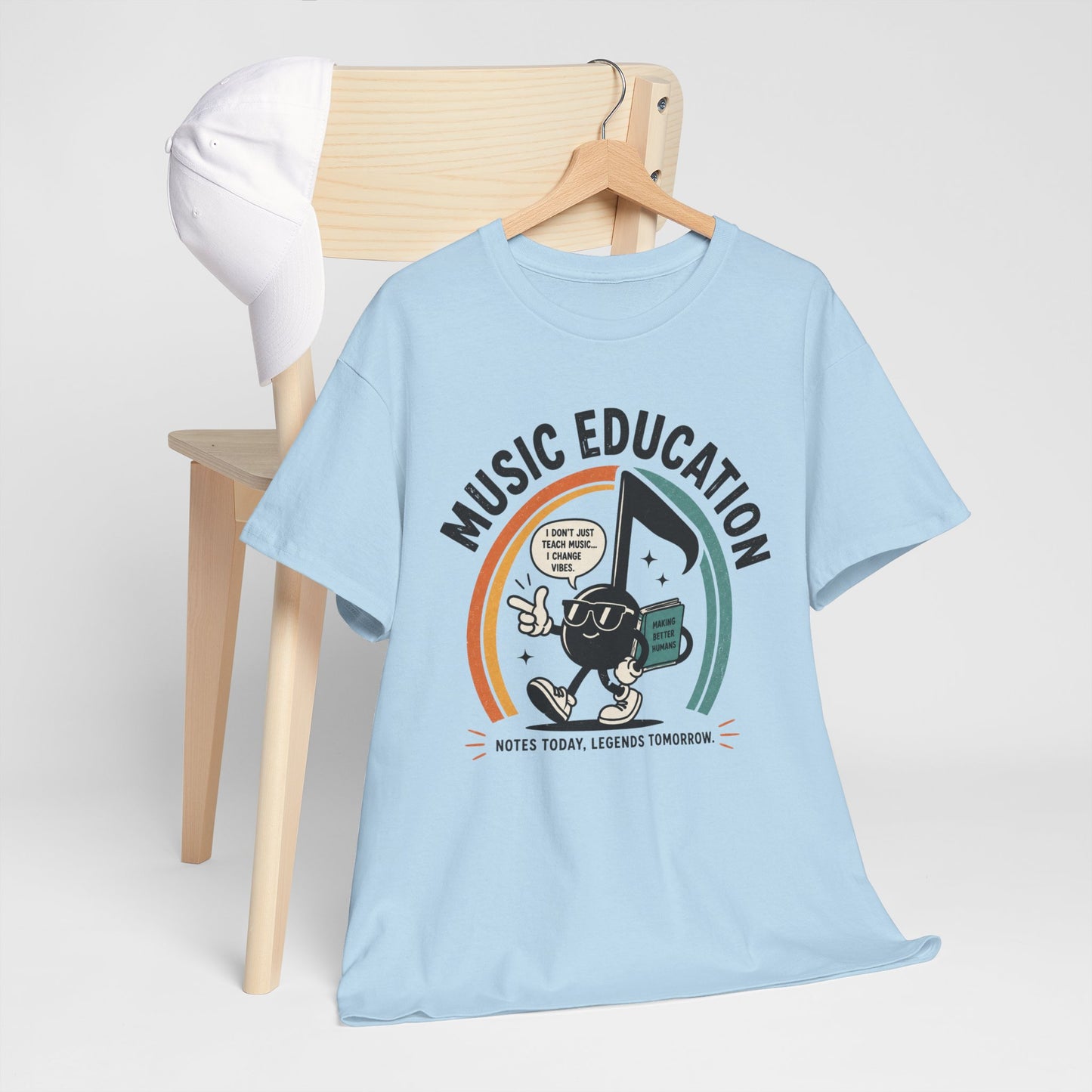 'Notes Today, Legends Tomorrow' Retro Music Teacher Tee