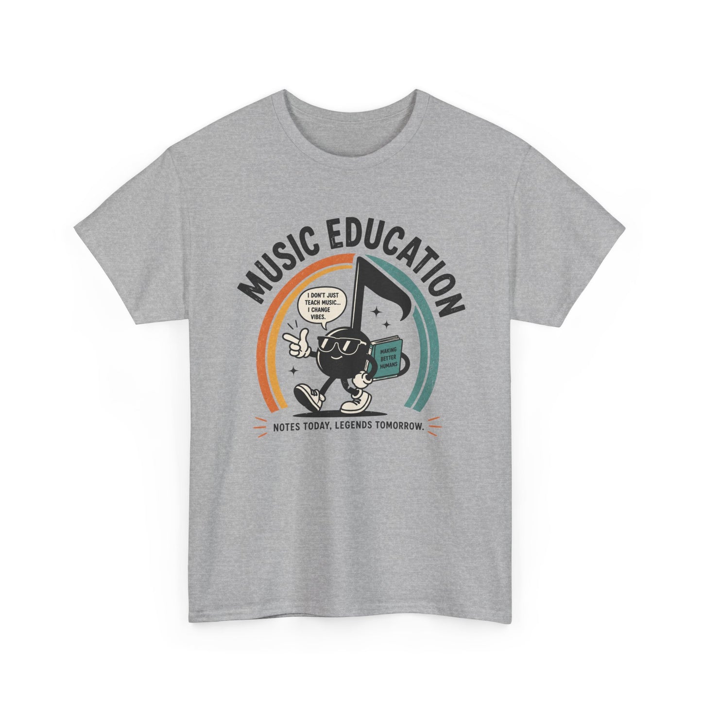 'Notes Today, Legends Tomorrow' Retro Music Teacher Tee
